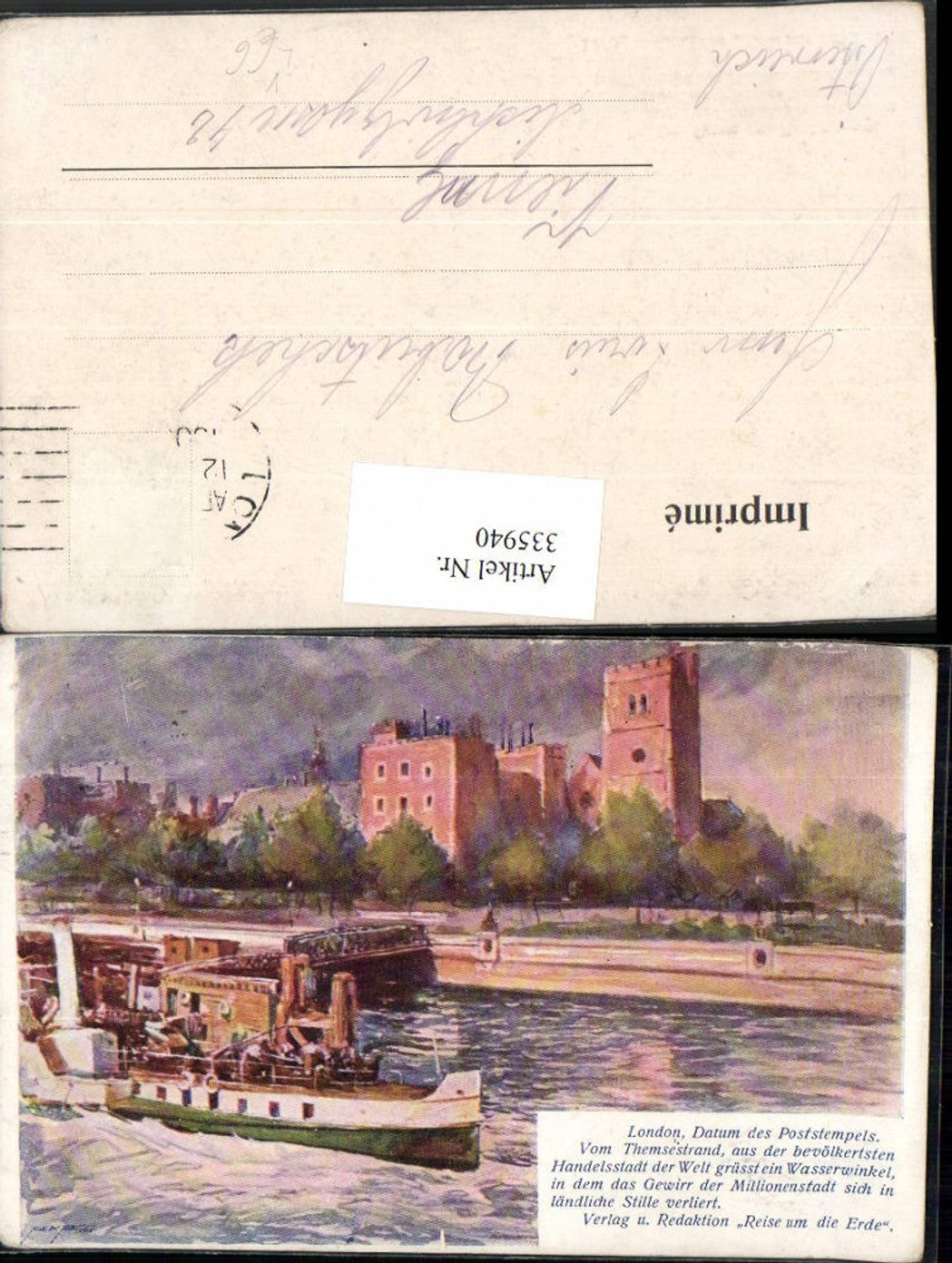 Alte Ansichtskarte – Old Postcard