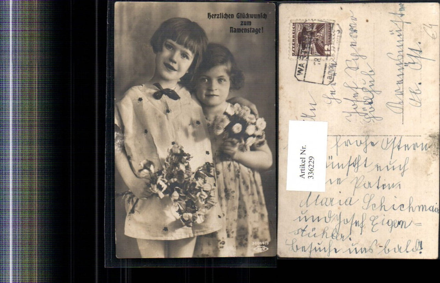 336229,Kind Kinder Mädchen Kleider Blumen Blumenstrauß Namenstag