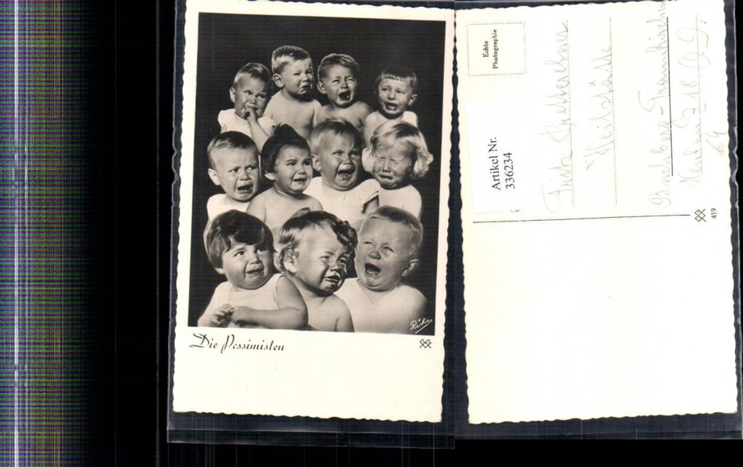 336234,Fotomontage Kind Kinder Kinderköpfe weinend Die Pessimisten