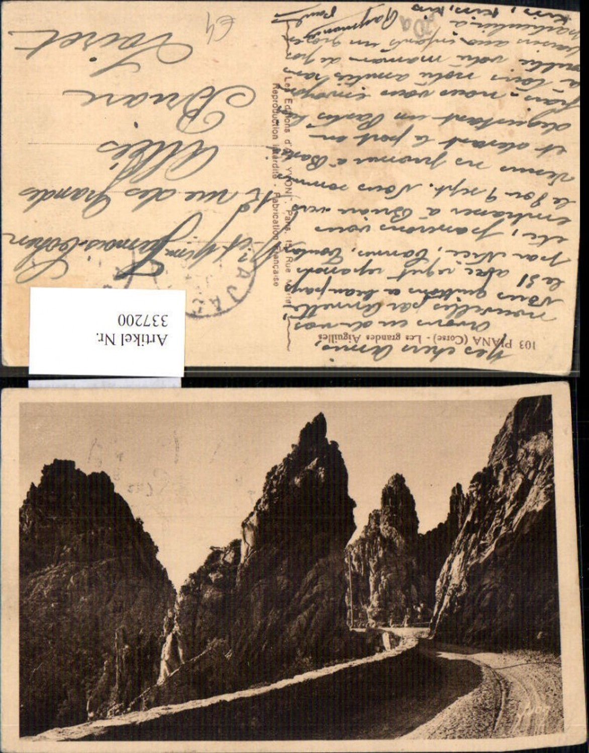 337200,Korsika Corse-du-Sud Piana Corse Les grandes Aiguilles Bergstraße