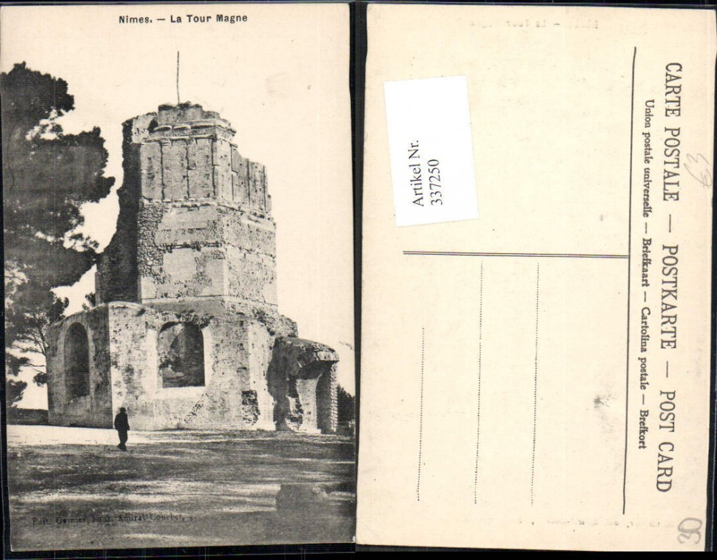 337250,Languedoc-Roussillon Gard Nimes La Tour Magne Turm