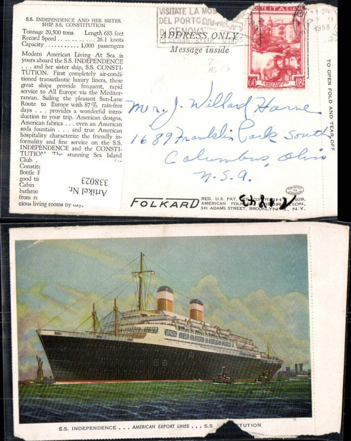 Alte Ansichtskarte – Old Postcard
