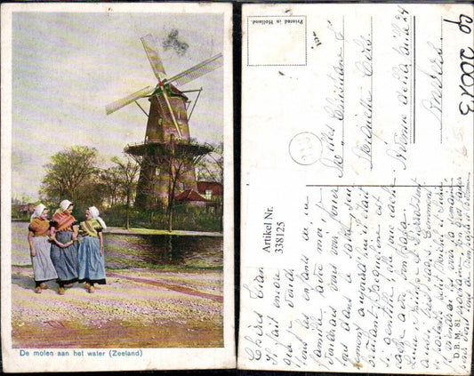 338125,Windmühle De molen aan het vater Zeeland Mädchen Typen