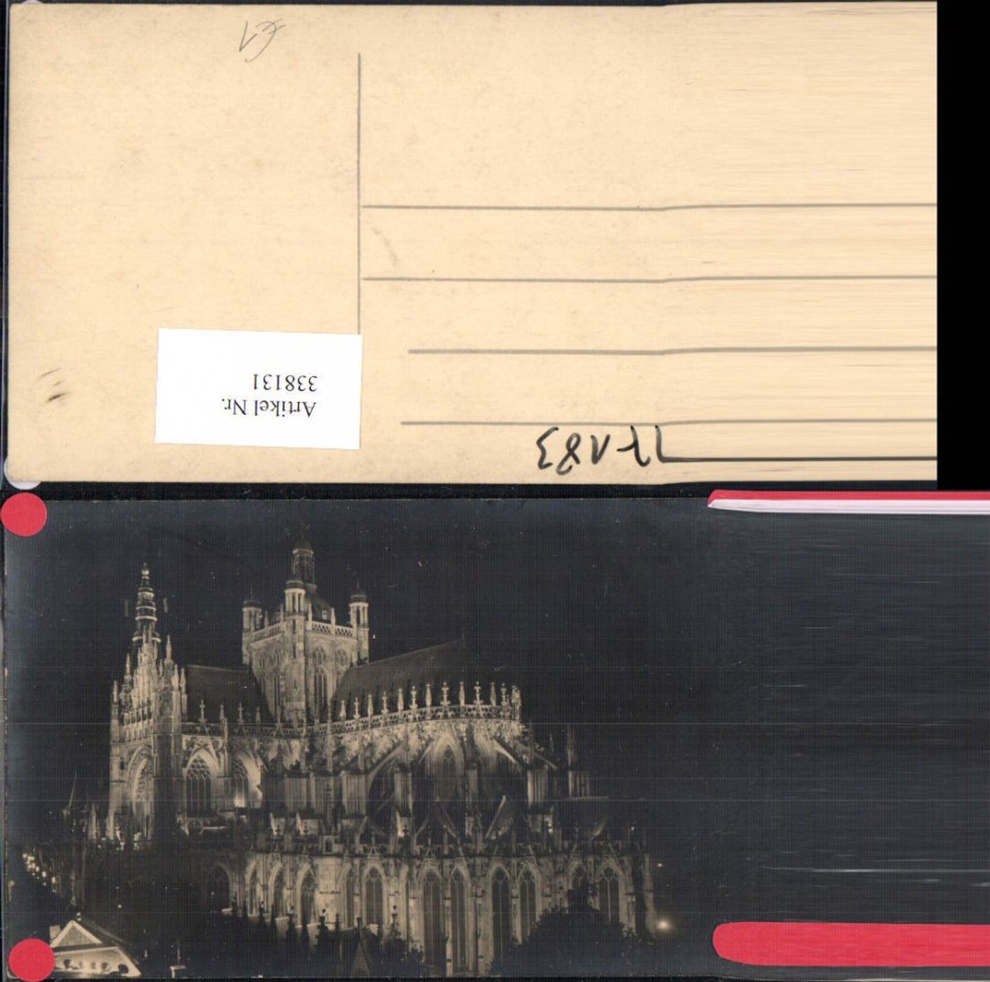 338131,Foto Ak Kirche Dom b. Nacht