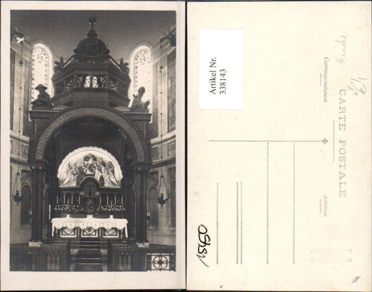 338143,Foto Ak Kirche Innenansicht pub Franz Prohaska Wien