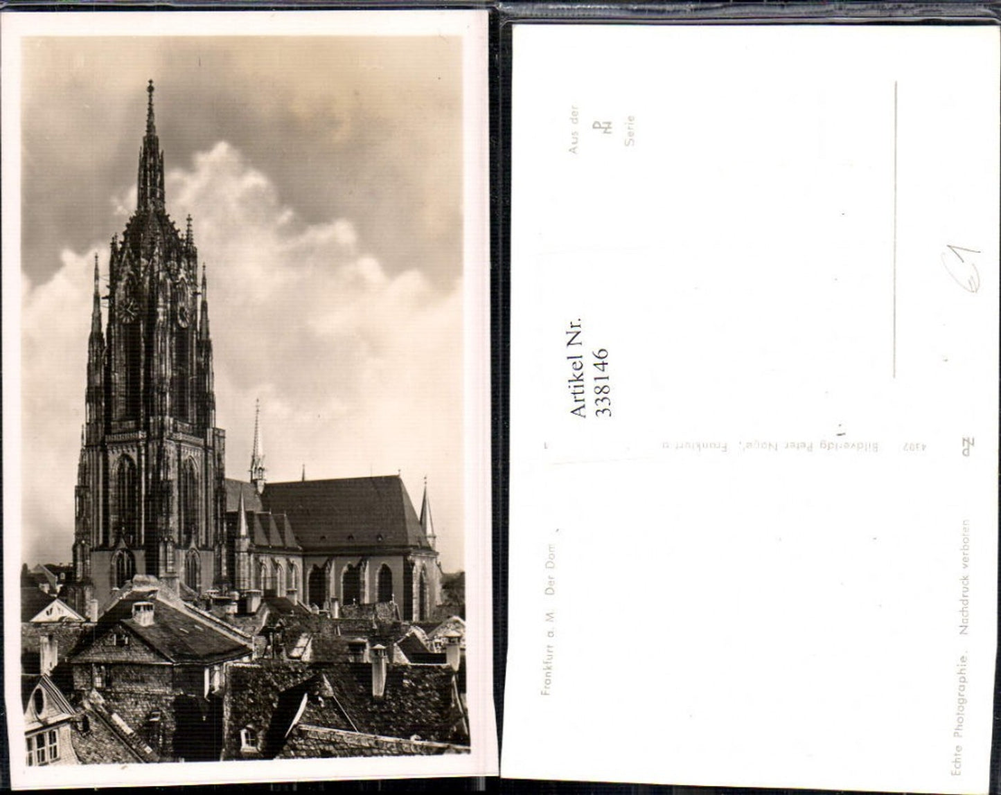 338146,Foto Ak Kirche Frankfurt a. Main Dom