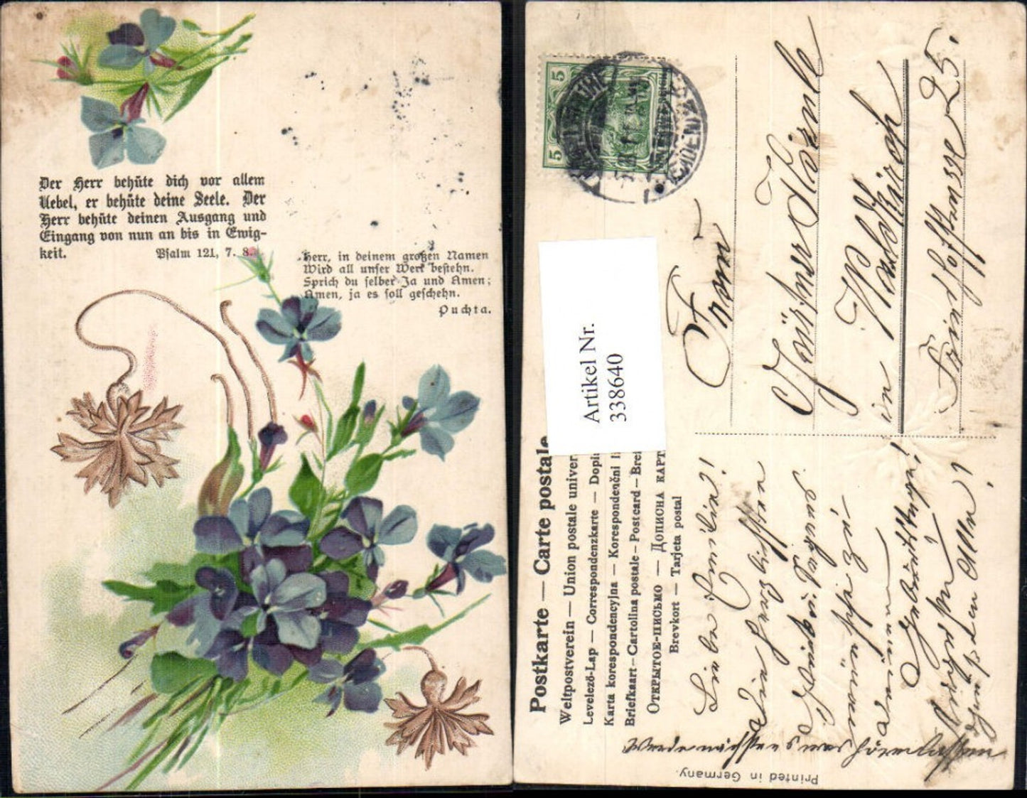 Alte Ansichtskarte – Old Postcard