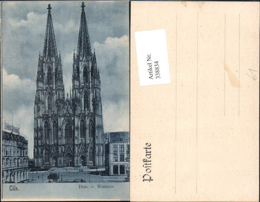 338834,Kirche Cöln Köln Dom Westseite