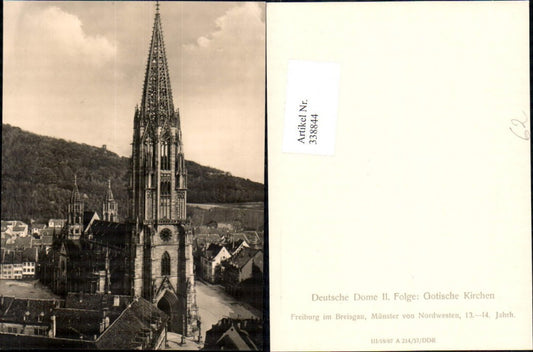 338844,Kirche Freiburg i. Breisgau Münster v. Nordwesten