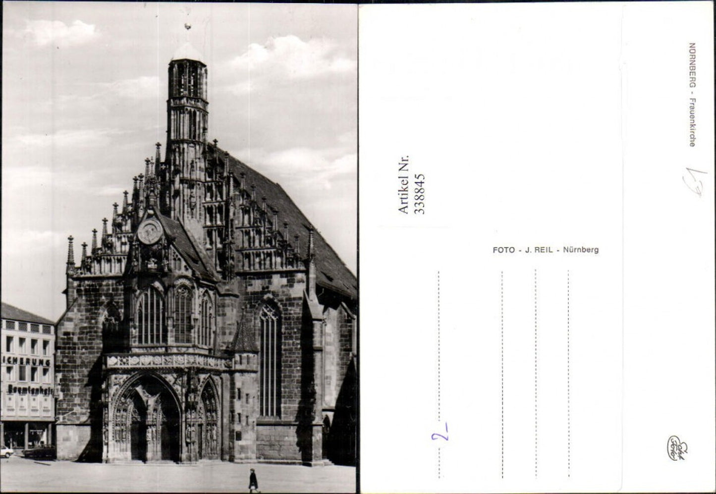 338845,Foto Ak Kirche Nürnberg Frauenkirche