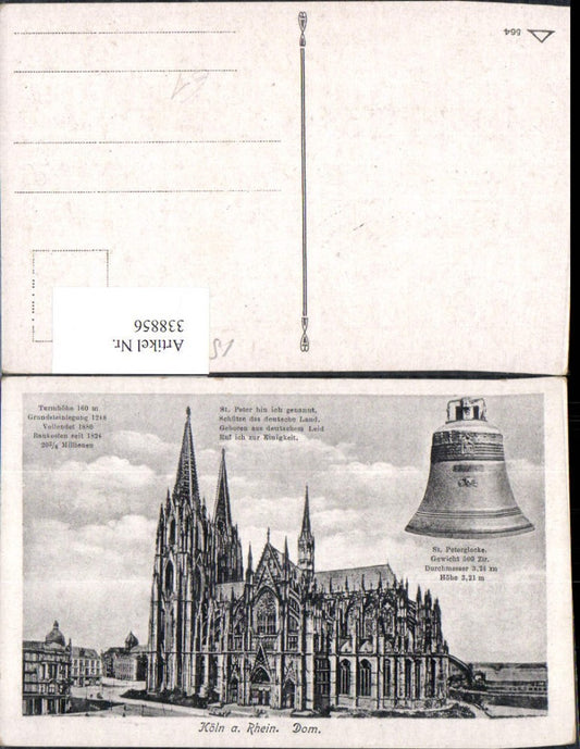 338856,Kirche Köln a. Rhein Dom Glocke St Peterglocke