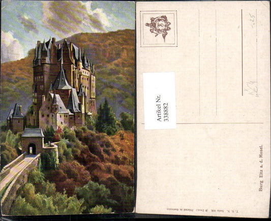 338882,Künstler Ak Burg Eltz a. d. Mosel pub Theo Stroefer 893