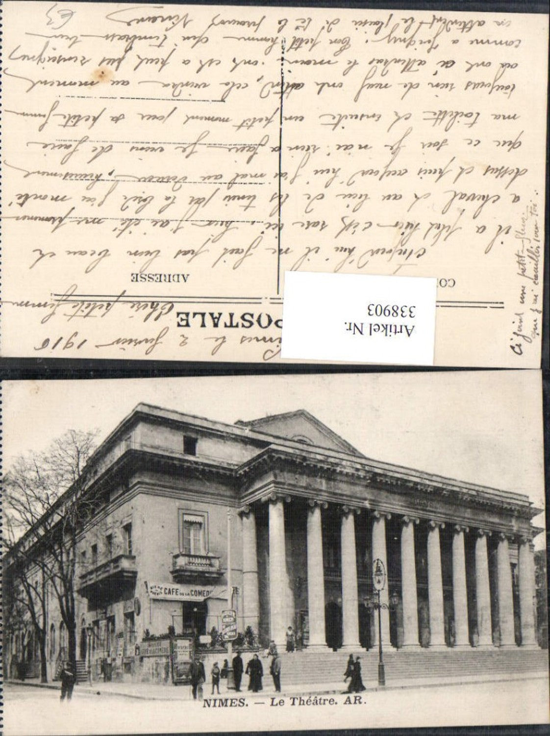 338903,Theater Nimes Le Theatre 1916