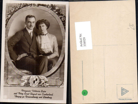 338929,Foto Ak Prinzessin Viktoria Luise u. Prinz Ernst August v. Cumberland Adel pub NPG