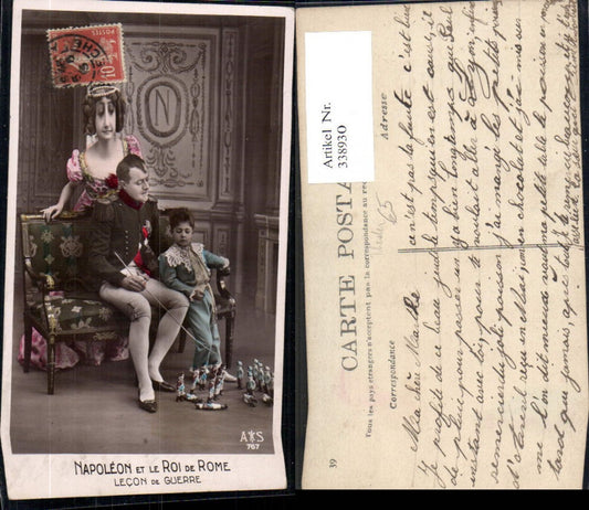 338930,Napoleon et le Roi de Rome Lecon de Guerre Adel Monarchie Theater
