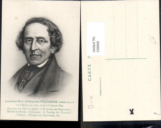 338968,Giacomo Meyerbeer Komponist Musik