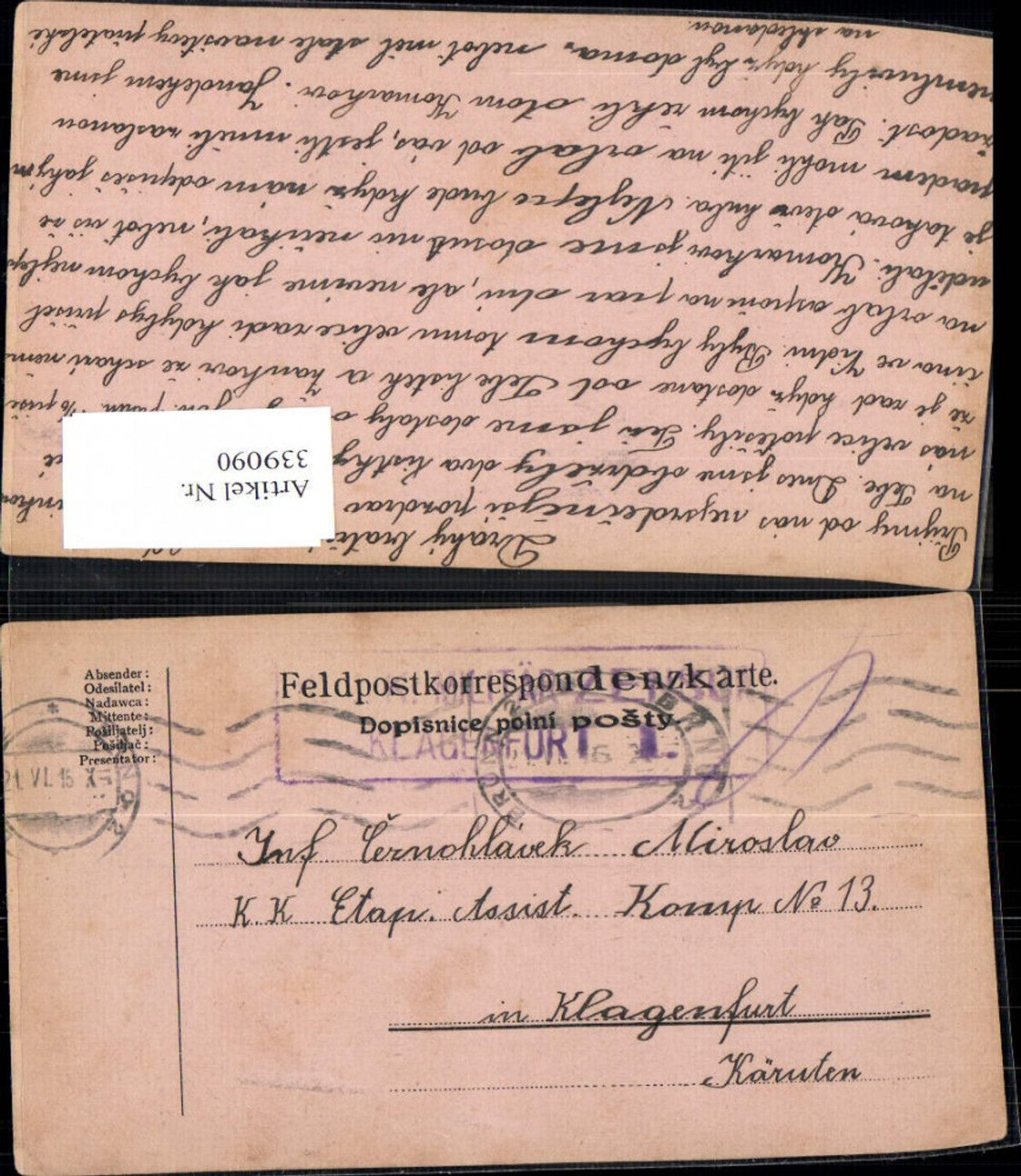 Alte Ansichtskarte – Old Postcard