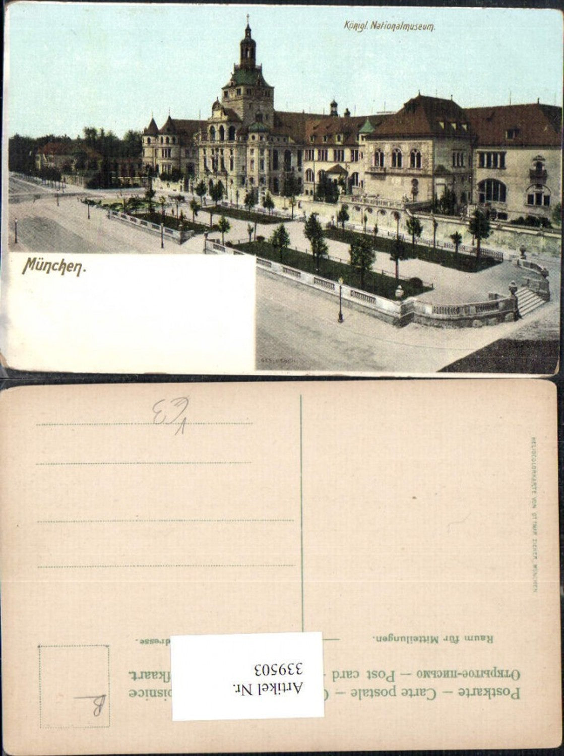 339503,München Königliches Nationalmuseum Museum pub Ottmar Zieher