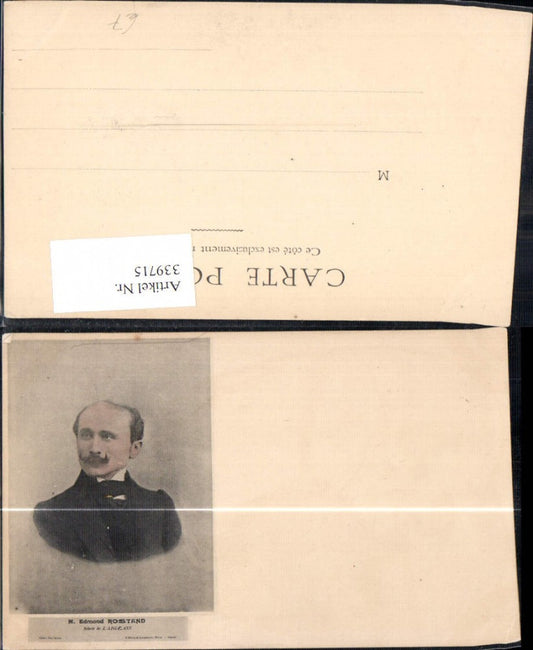 339715,Edmond Rostand Schriftsteller Passepartout Kunst Wissenschaft