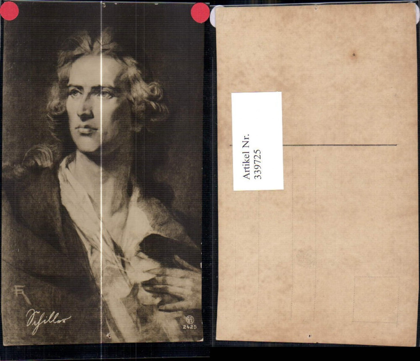 339725,Künstler Ak Schiller Portrait Dichter Kunst Wissenschaft
