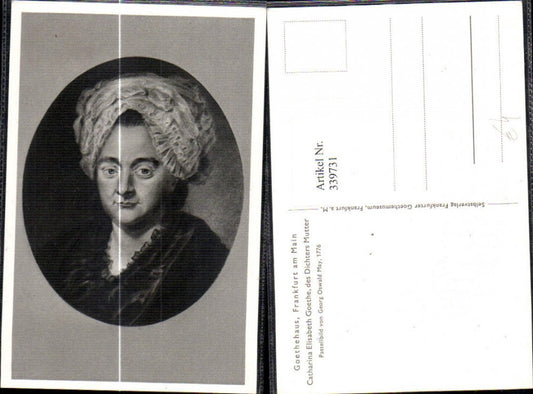 339731,Künstler Ak Georg Oswald May Catherina Elisabeth Goethe Dichter Mutter Kunst Wissenschaft
