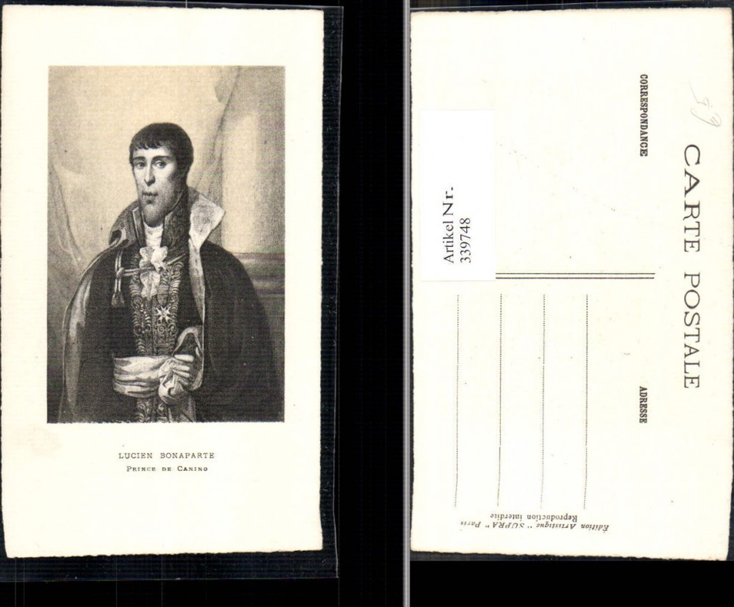 339748,Adel Monarchie Lucien Bonaparte Prince de Canino