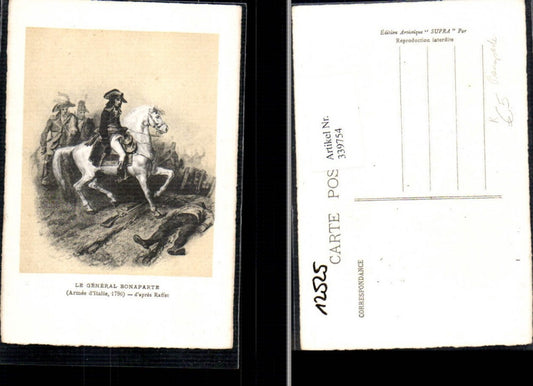 339754,Künstler Ak Politiker Le General Bonaparte Armee d Italie 1796