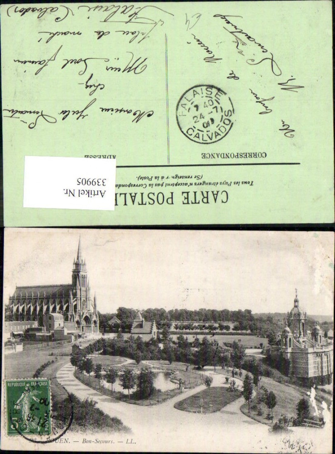 339905,Haute-Normandie Seine-Maritime Rouen Bon-Secours Bonsecours Kirche