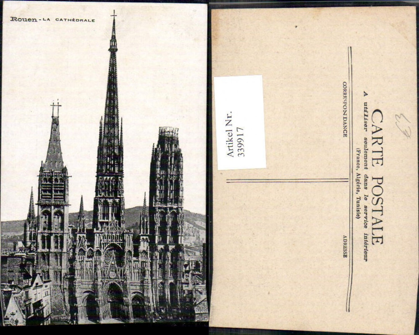 339917,Haute-Normandie Seine-Maritime Rouen La Cathedrale Kathedrale