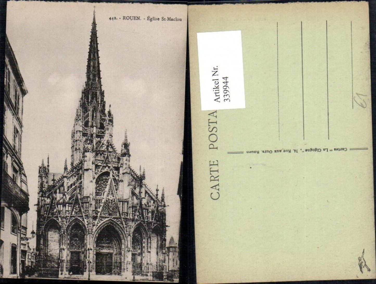 339944,Haute-Normandie Seine-Maritime Rouen Eglise St Maclon Kirche