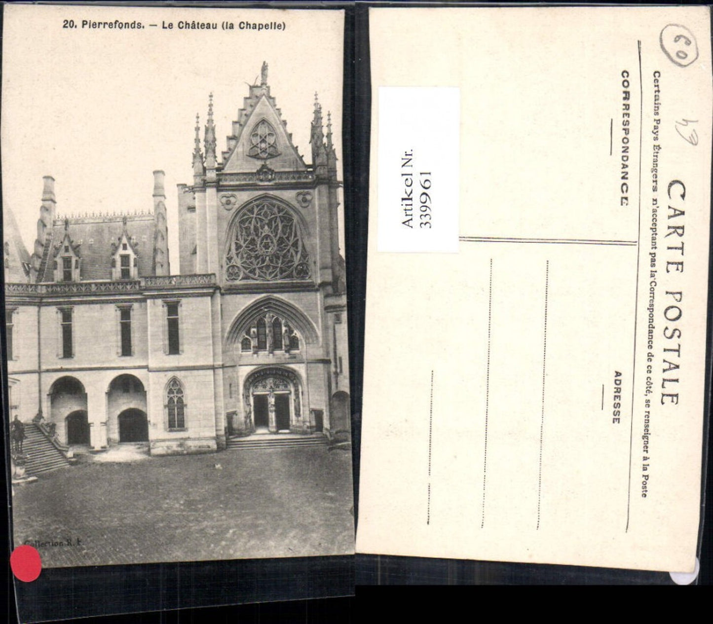 339961,Picardie Oise Pierrefonds Chateau Schloss La Chapelle Kapelle