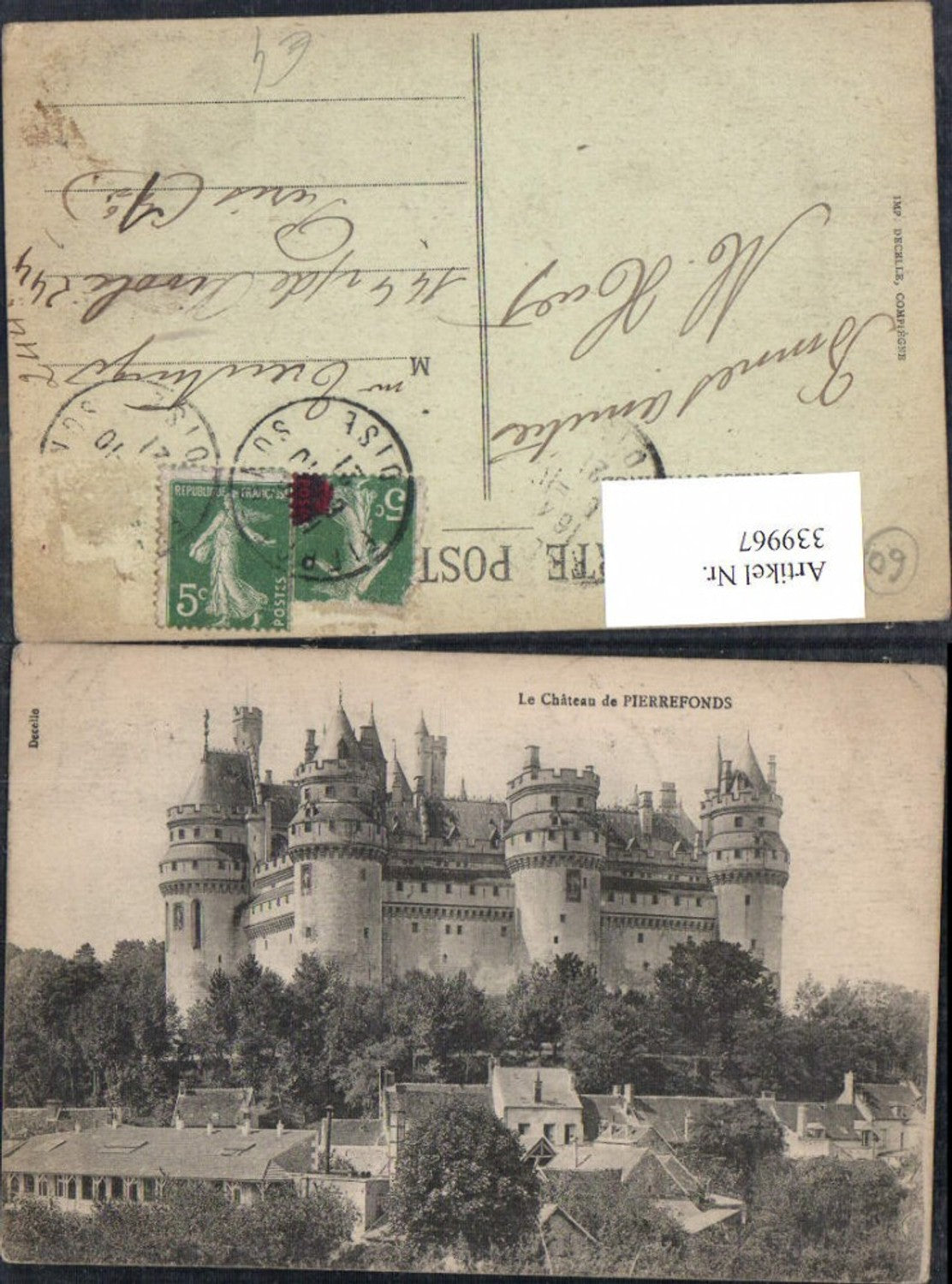 339967,Picardie Oise Pierrefonds Chateau Castle