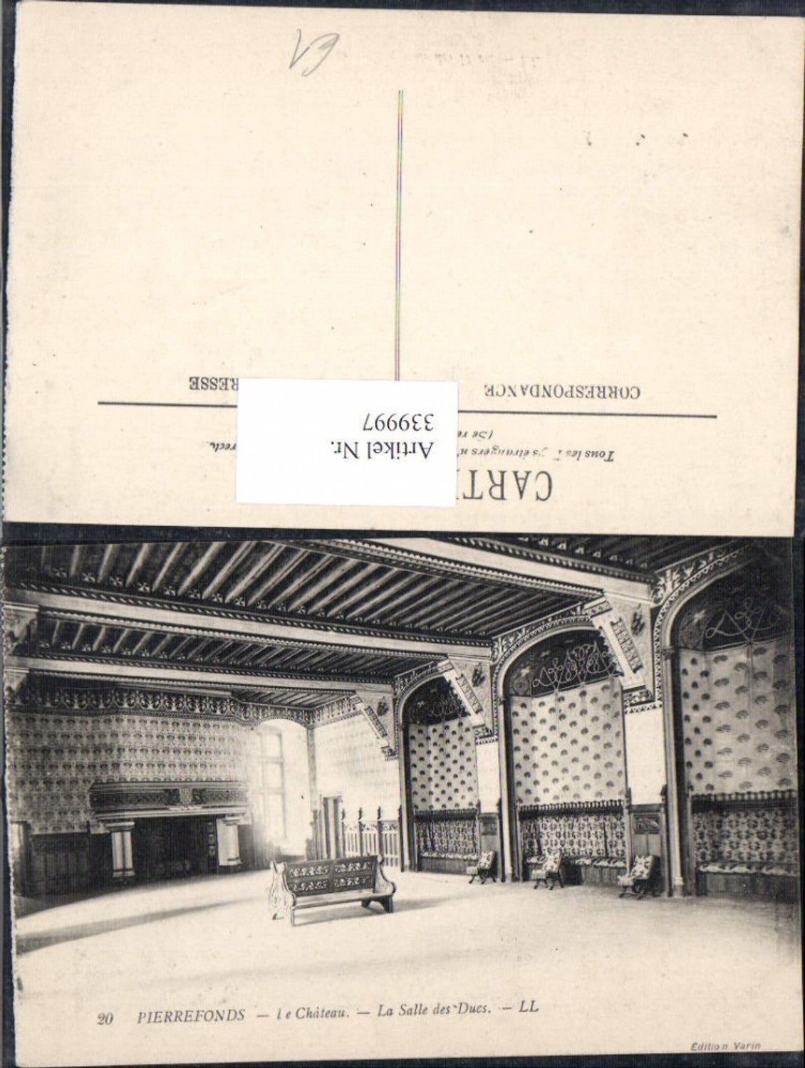 339997,Picardie Oise Pierrefonds Chateau Schloss La Salle des Ducs