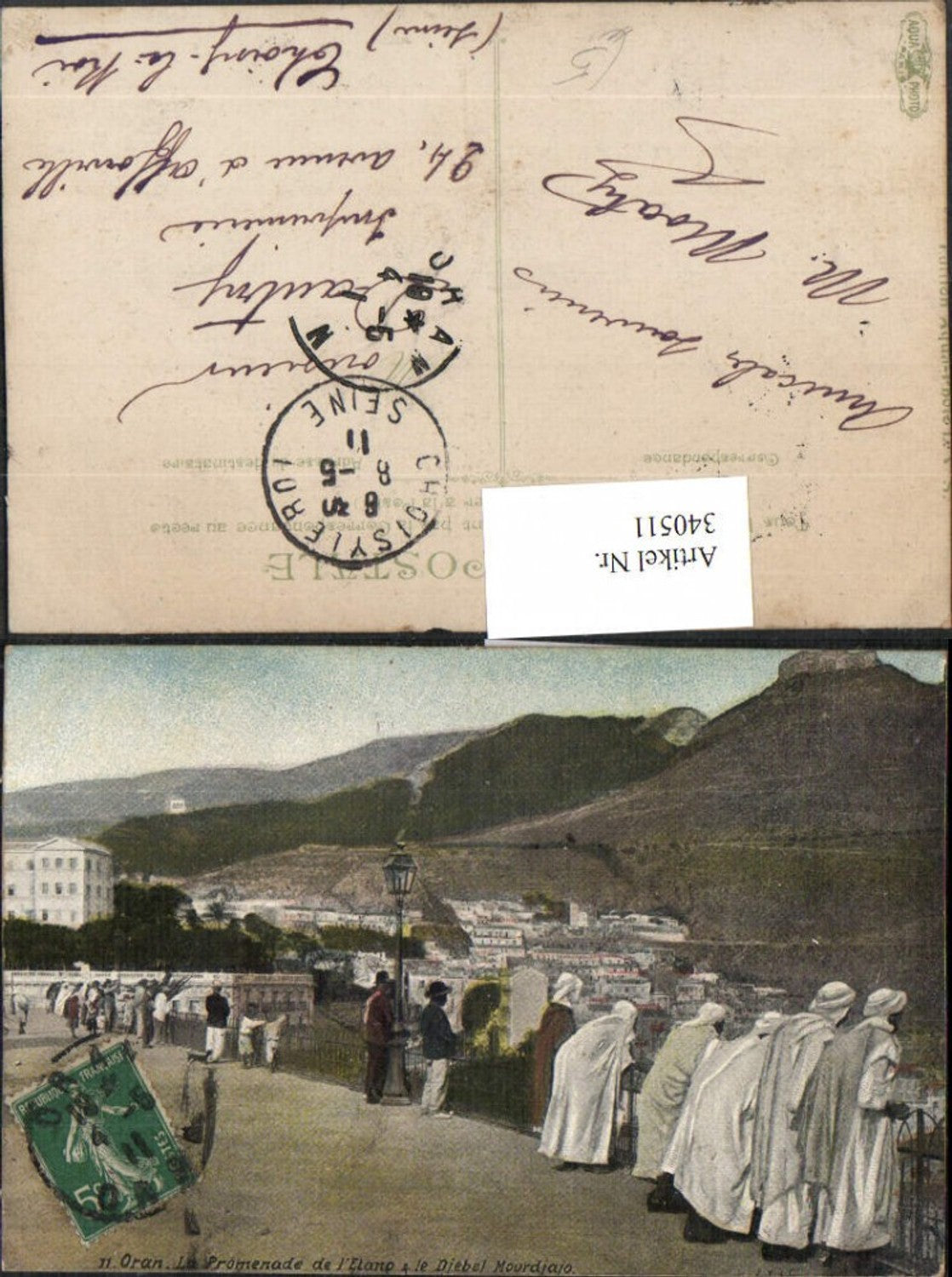 340511,Oran La Promenade de l'Etang le Diebel Mourdjajo Teilansicht
