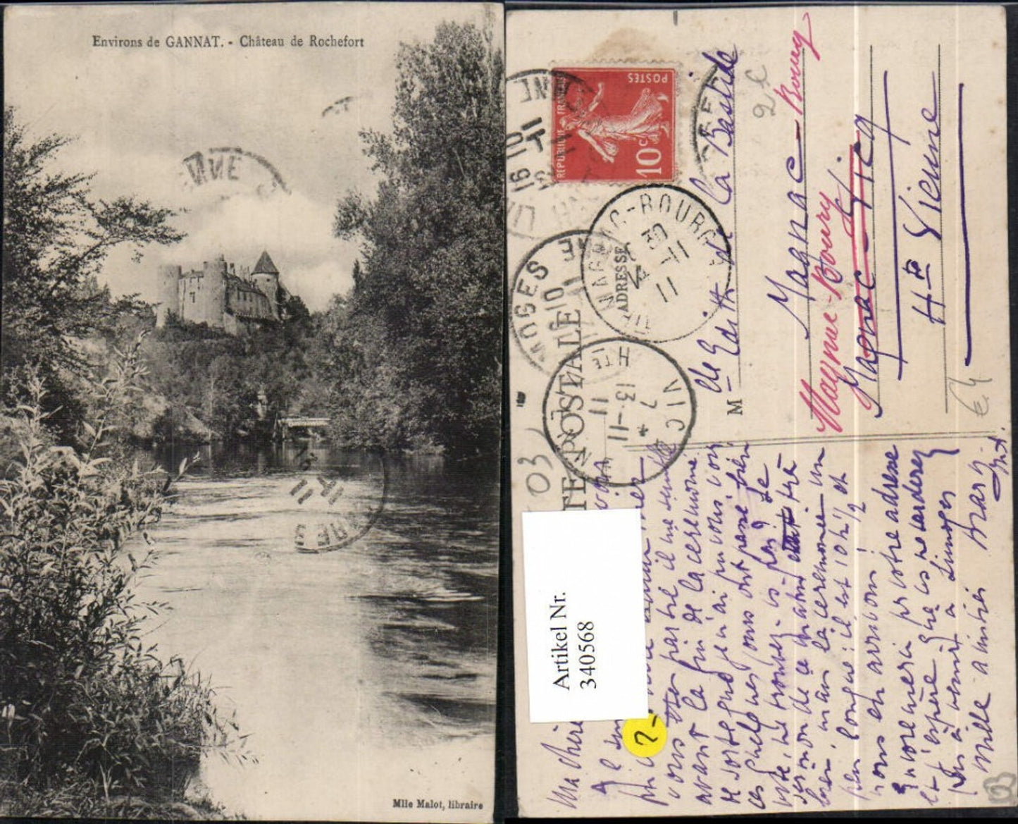 340568,Auvergne Allier Gannat Chateau de Rochefort Schloss