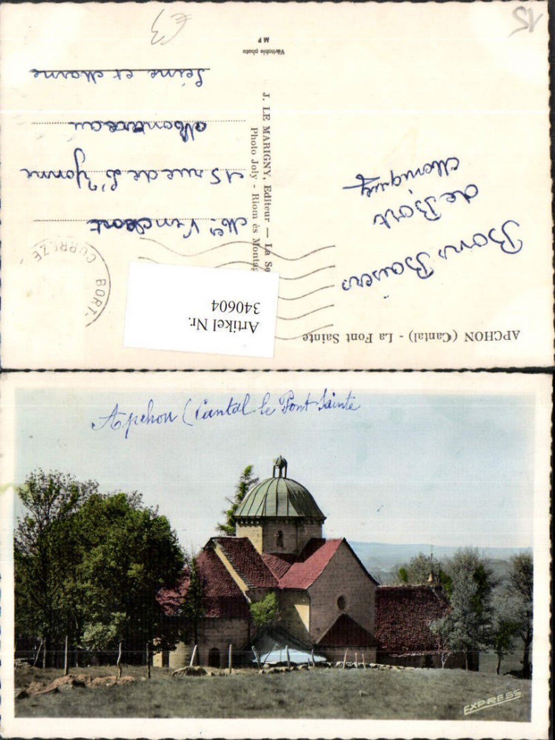 340604,Auvergne Cantal Apchon La Font Sainte Kirche