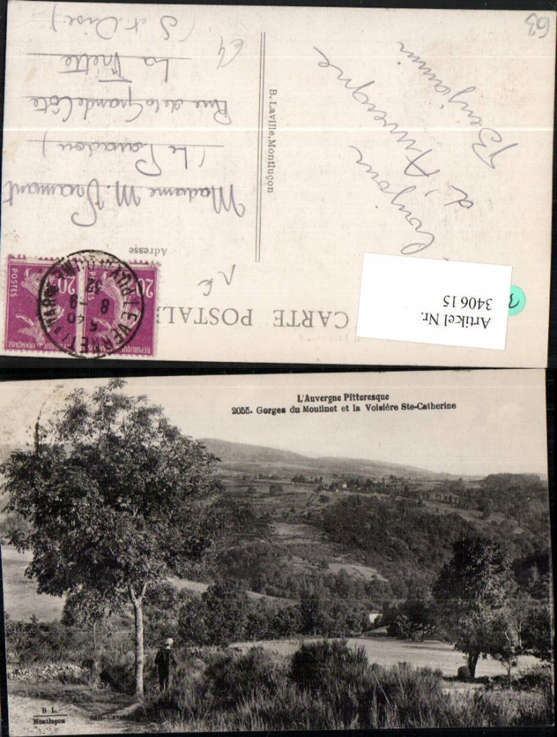 340615,Auvergne Puy-de-Dome Gorges du Moulinet et la Voisiere Ste-Catherine Landschaft