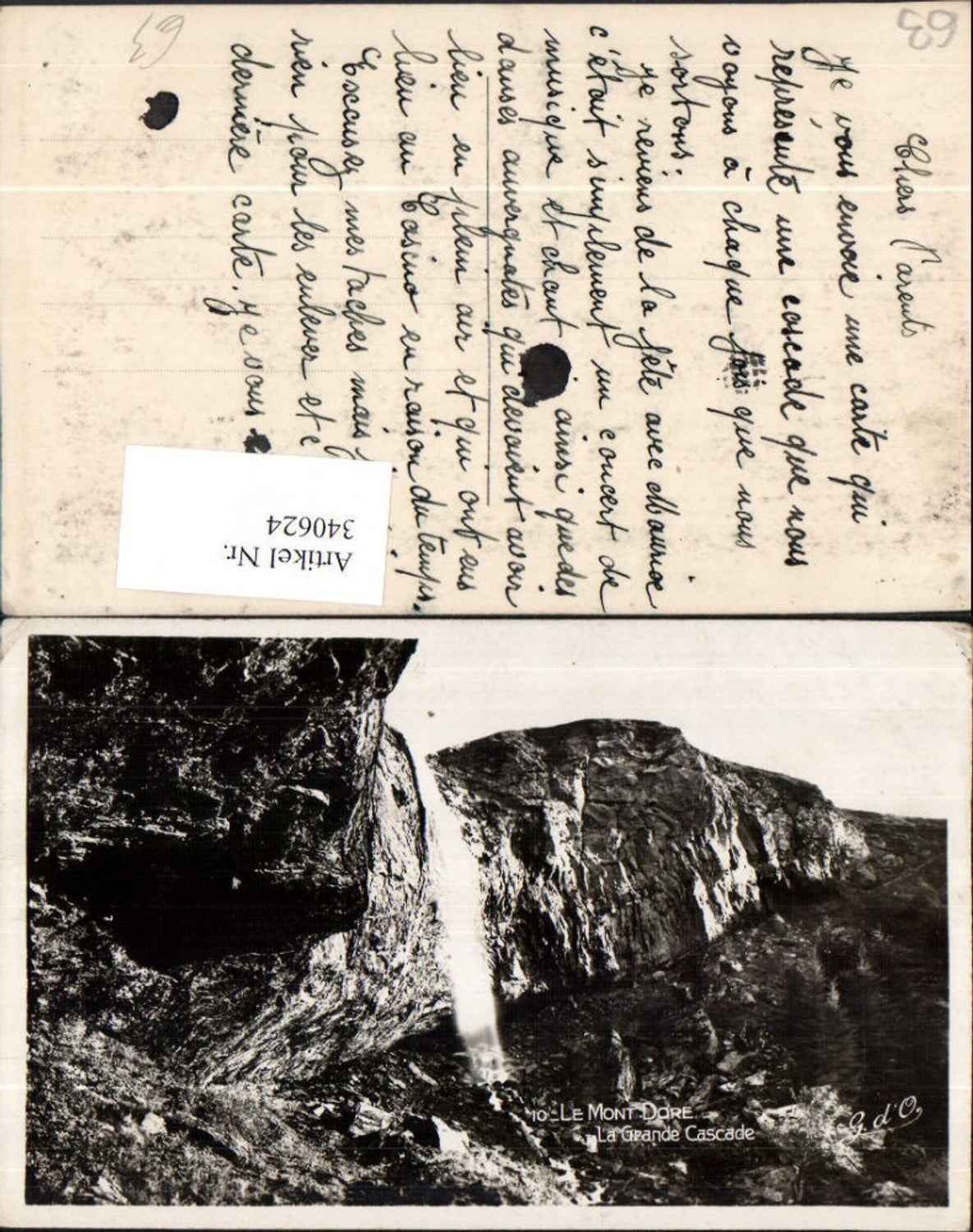 340624,Auvergne Puy-de-Dome Mont-Dore La Grande Cascade Wasserfall
