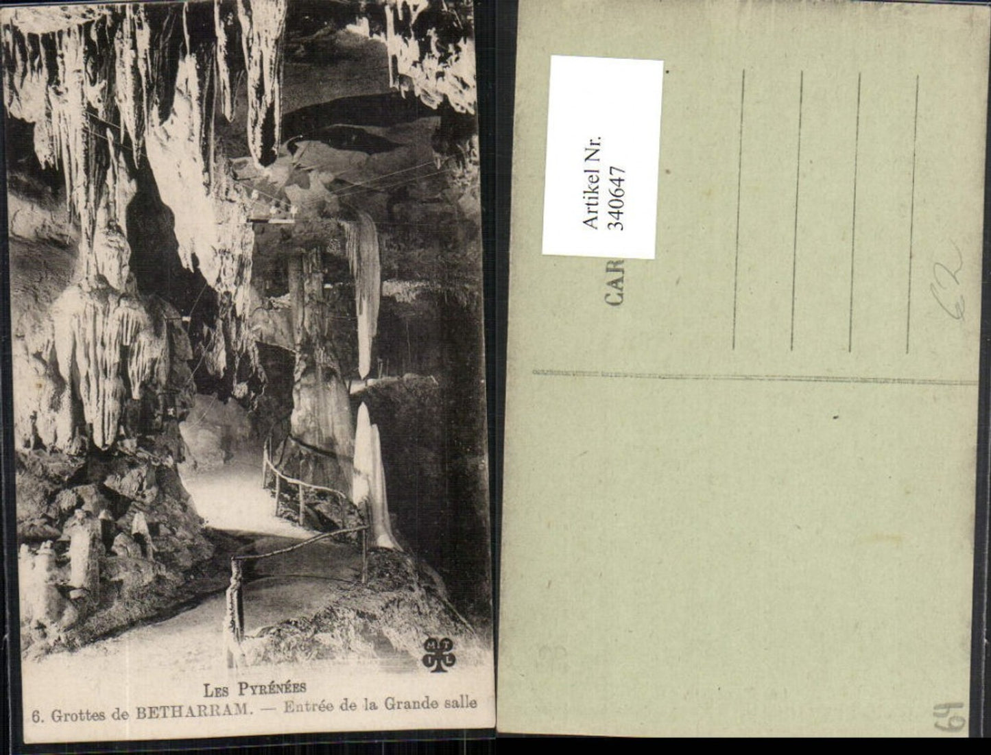 340647,Aquitanien Pyrenees-Atlantiques Grottes de Betharram Entree de la Grande salle Grotte