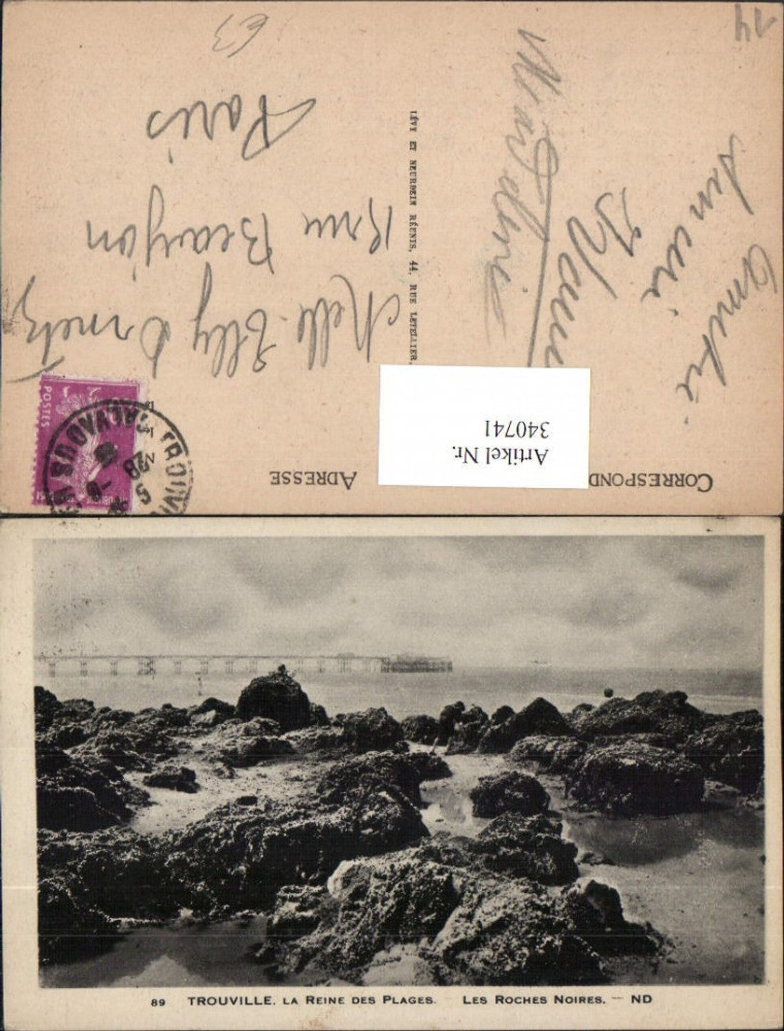 340741,Lower Normandy Calvados Trouville La Reine des Plages Les Roches Noires Coast