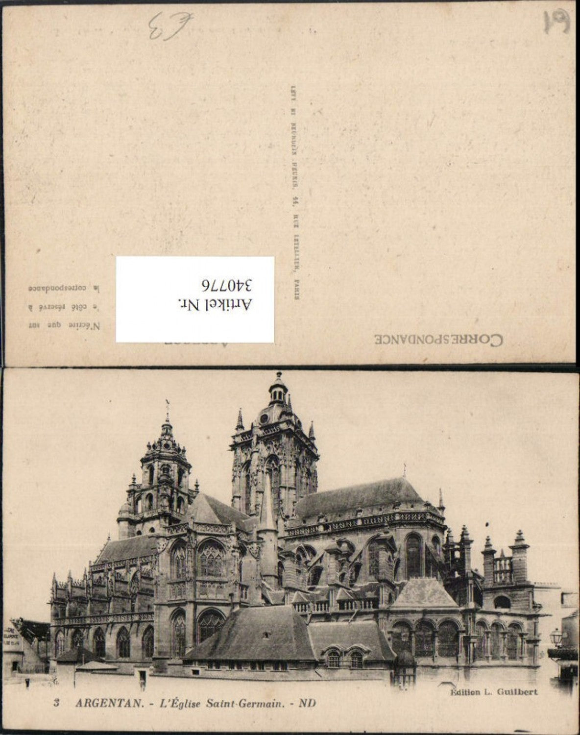 340776,Basse-Normandie Orne Argentan L'Eglise Saint-Germain Kirche