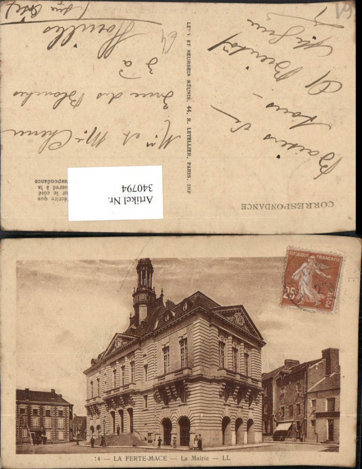 340794,Basse-Normandie Orne La Ferte-Mace La Mairie Rathaus Gebäude