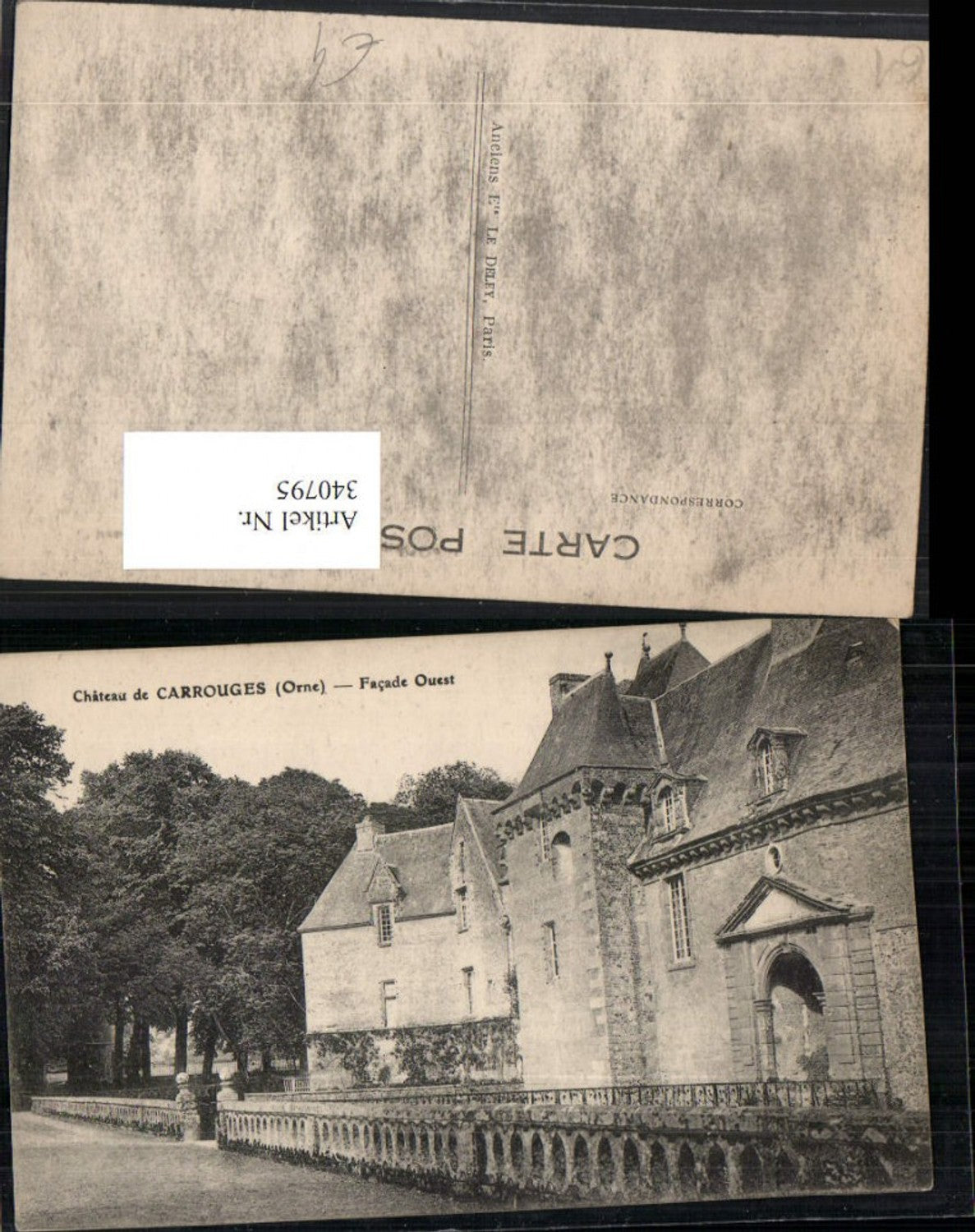 340795,Basse-Normandie Orne Chateau de Carrouges Facade Ouest Schloss