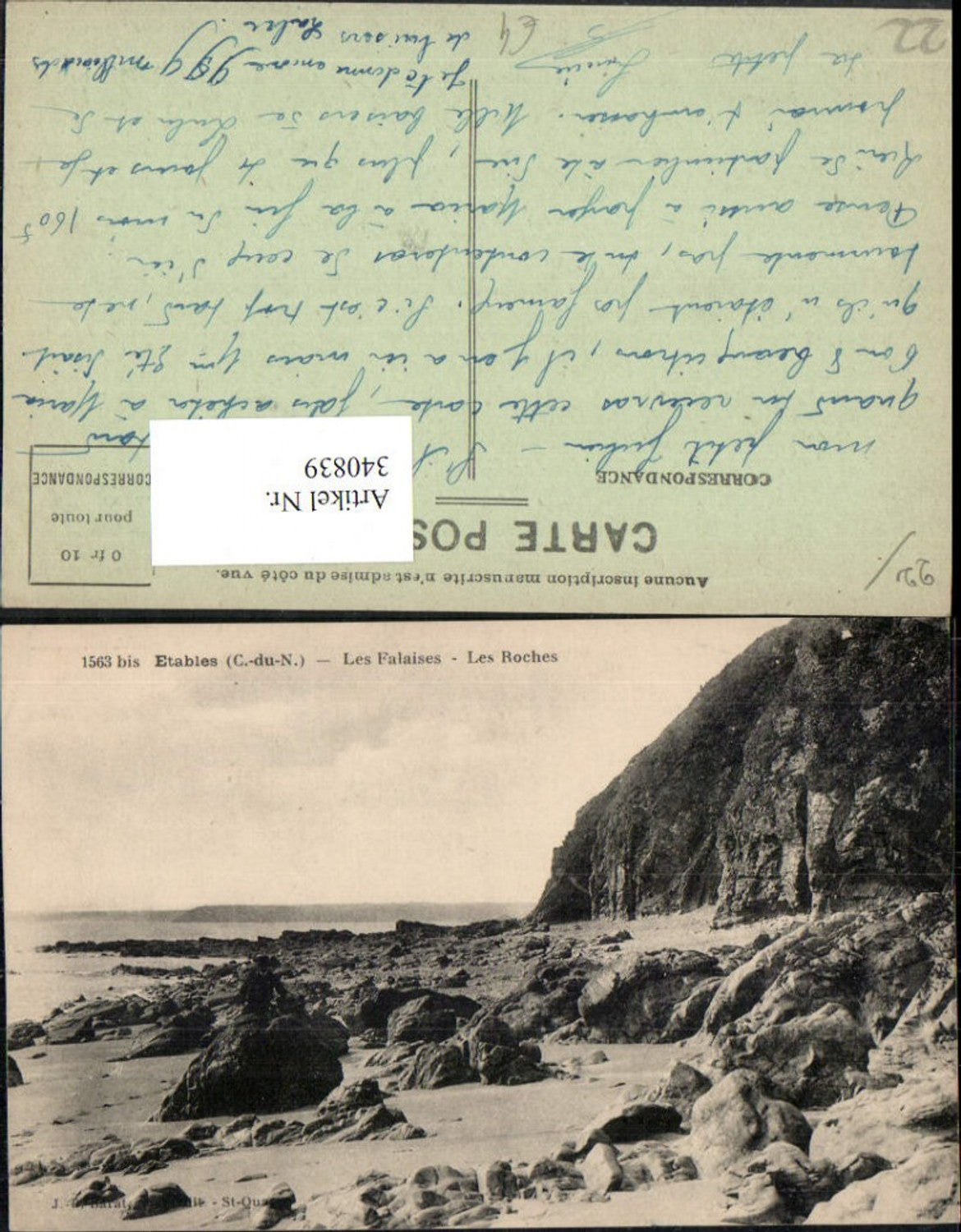 340839,Bretagne Cote-Amor Etables Les Falaises Les Roches Küste