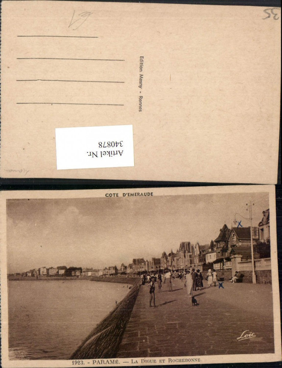 340878,Bretagne Ille-et-Vilaine Parame La Digue et Rochebonne Promenade