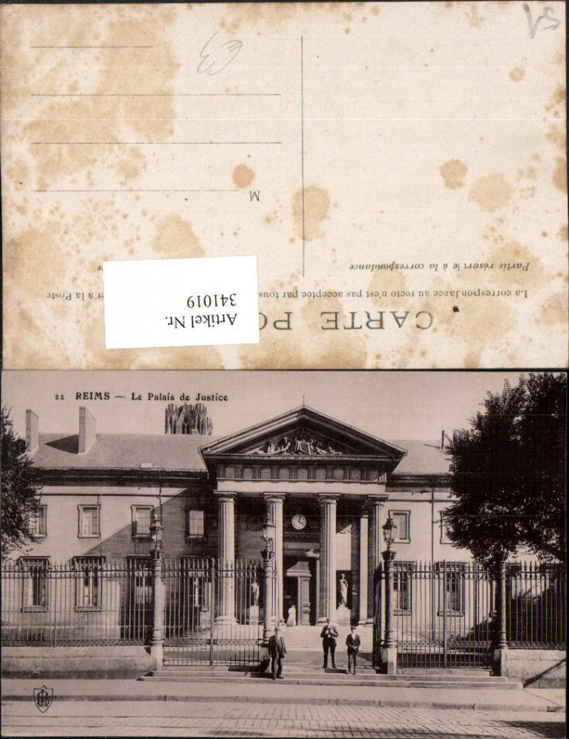 341019,Champagne-Ardenne Marne Reims Le Palais de Justice Justizpalast