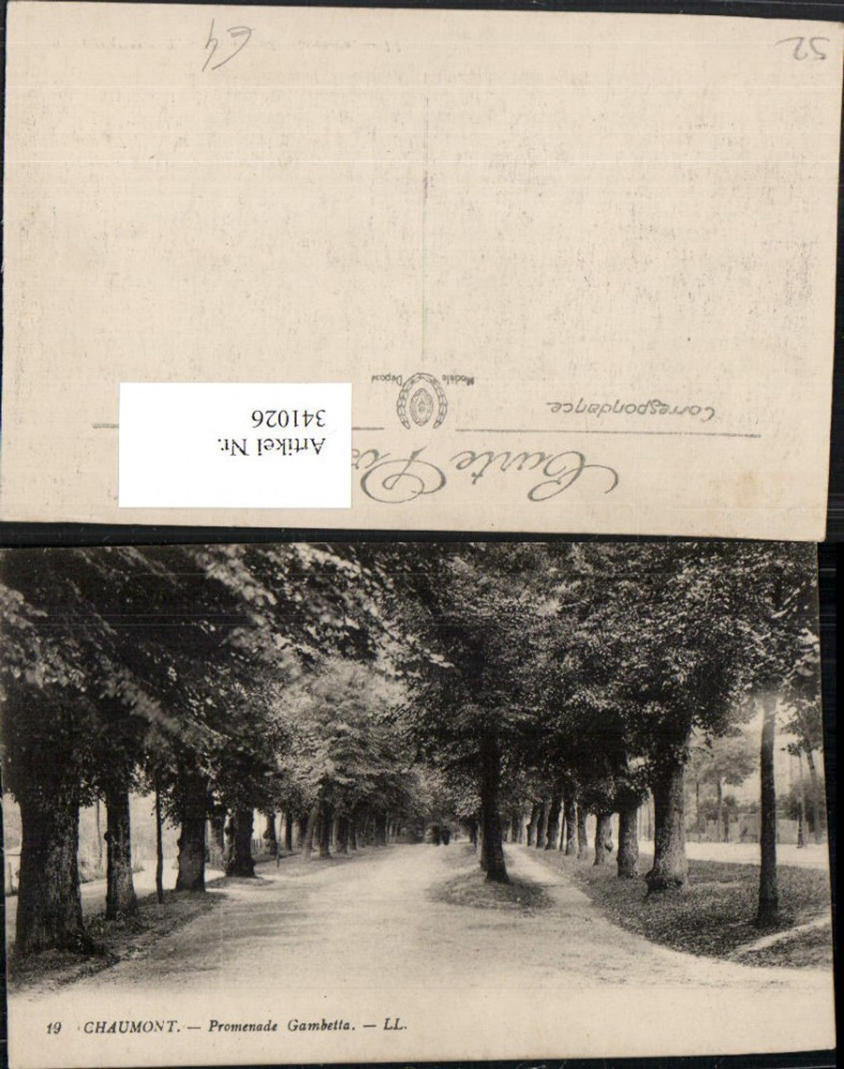 341026,Champagne-Ardenne Haute-Marne Chaumont Promenade Gambetta Straße