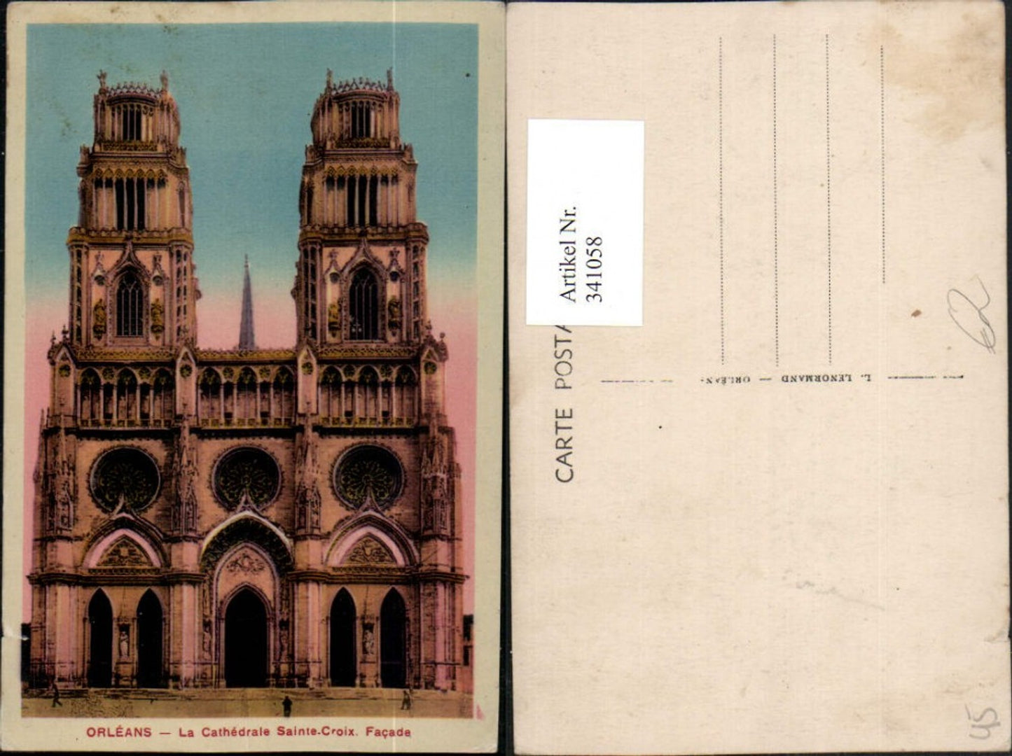 341058,Centre Loiret Orleans La Cathedrale Sainte-Croix Kirche