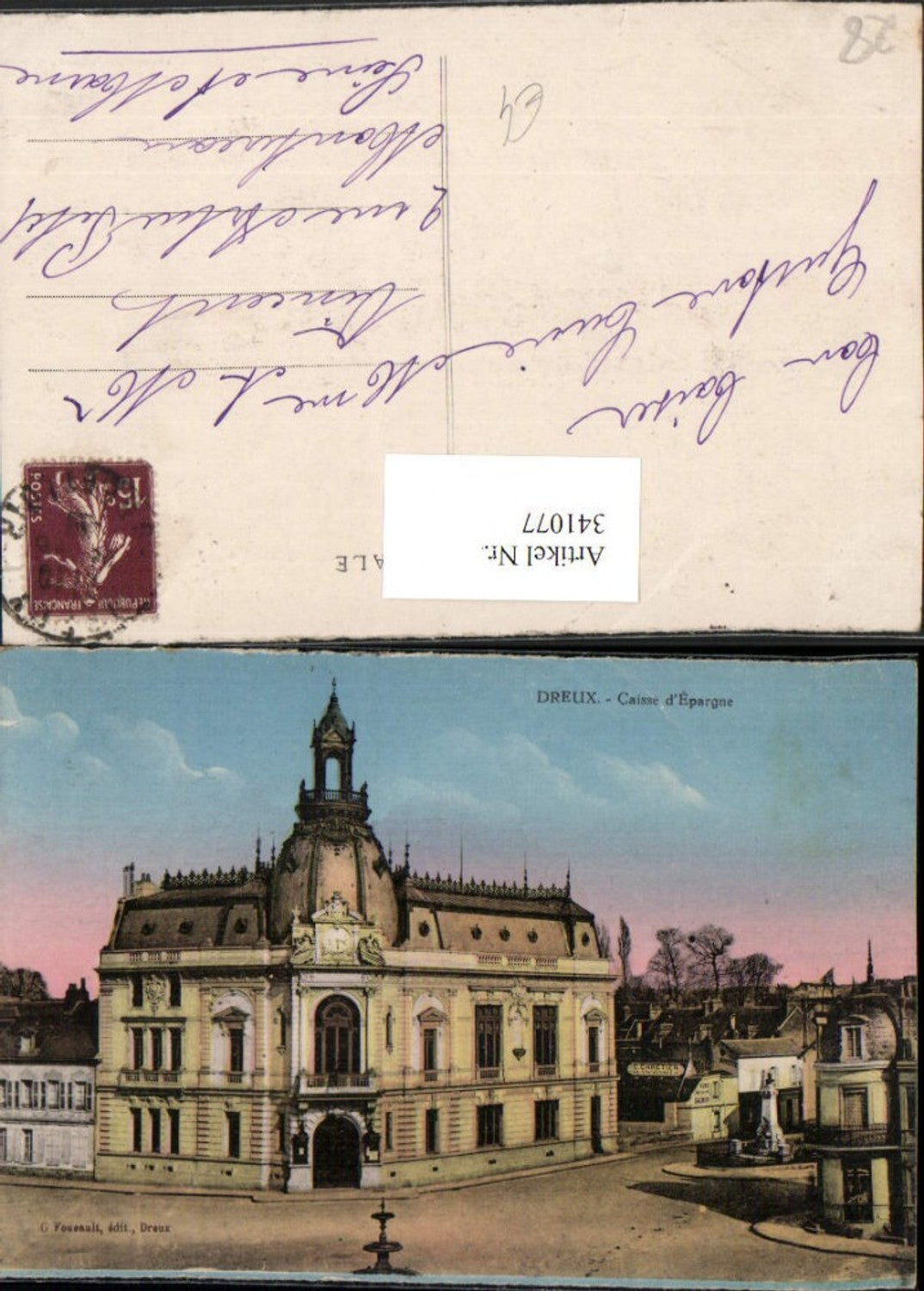 341077,Centre Eure-et-Loir Dreux Caisse d'Epargne Gebäude