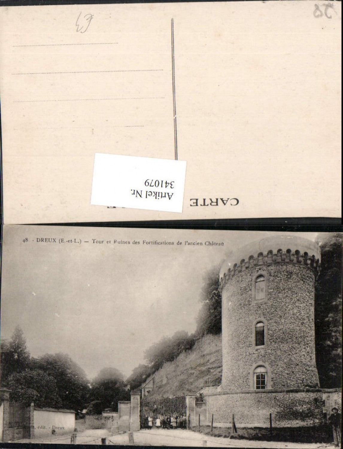 341079,Centre Eure-et-Loir Dreux Tour et Ruines des Fortifications de l'ancien Chateau Turm